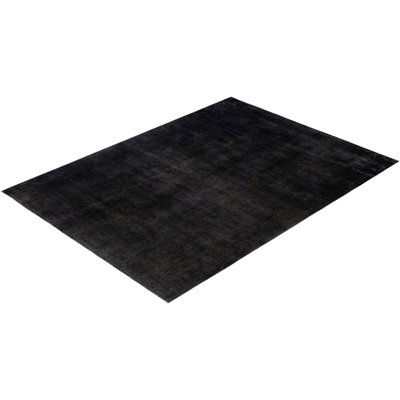 Overdyed One-of-a-Kind 9' 3" X 12' 2" Hand Knotted Area Rug