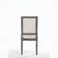 Chaise d'intérieur, ensemble de 2 chaises d'appoint, chaises en bois avec assise et dossier rembourrés