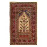 Mekyla Hand Woven Cotton and Wool Oriental Area Rug