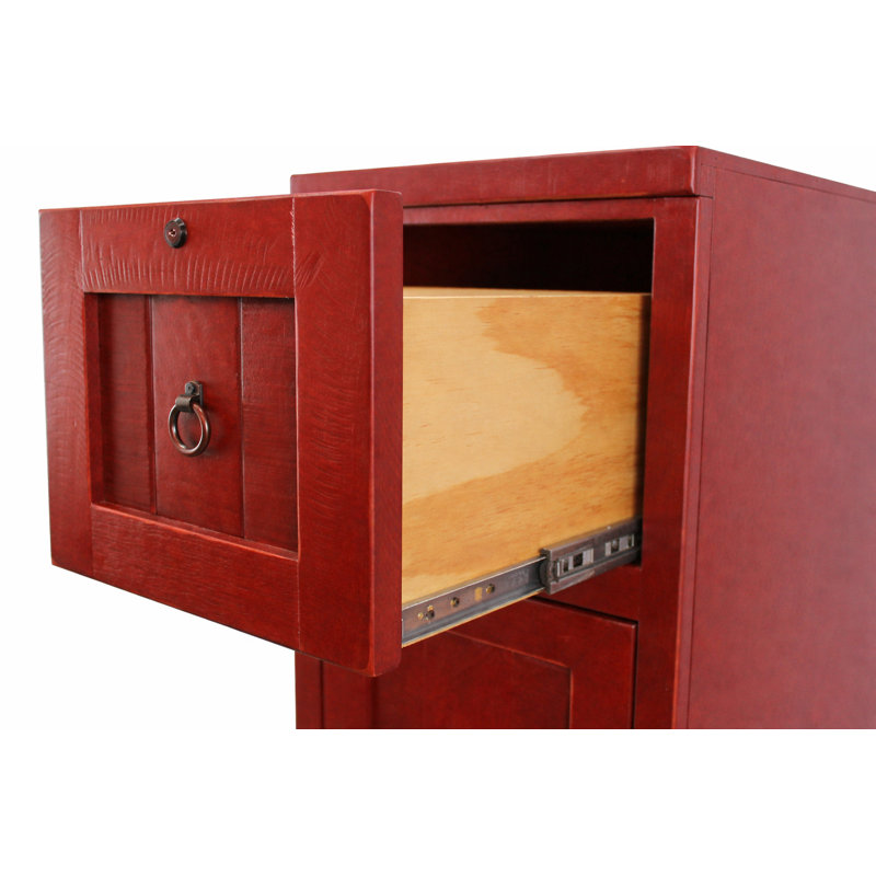 Classeur vertical 4 tiroirs Raina, Rouge vif