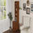 End Table with 3 Drawers, Corner Table with 4 Open Shelves, Tall Side Table for Bedroom and Corner