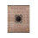 Rug & Kilim’S  Distressed Rug In Pink With Black Medallion Pattern
