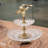 Crystal Tiered Tray With Bronze Ormolu Palm Tree