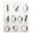 6'' H Reflective Stainless Steel House Number-38939489