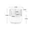 Fauteuil demi-tonneau pivotant de 25,2 po de largeur-91568498