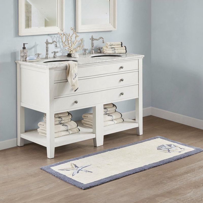 Reversible High Pile Tufted Bath Rug