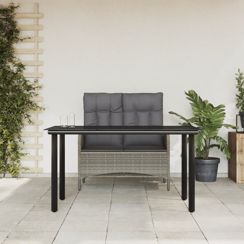 Ensemble de salle à manger pour 4 personnes 63 po, Banc + table, H 29 po x L 55,1 po x l 31 po 