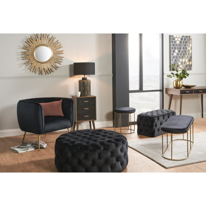 Krieg Iron Bench, Black
