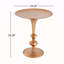 Petite table de bout ronde dorée
