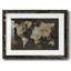 Safari - carte du monde - reproduction encadrée rustique avec tableau mat-1457388209-1457388217