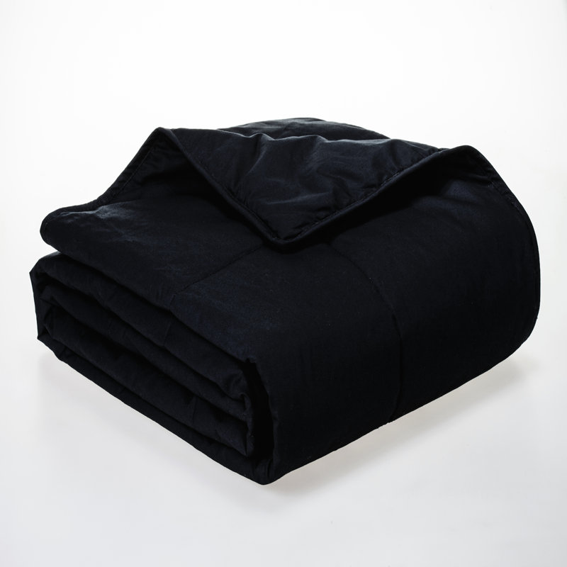  Couverture en duvet synthétique entièrement naturel, Lit simple, Noir