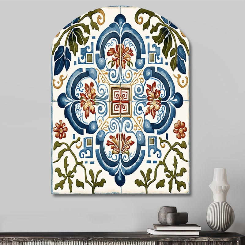 Taveda - Art mural asymétrique en forme de voûte abstraite, H 34 po x l 25 po