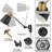 Remote Control Wall Sconces With Adjustable Color Temperature & Brightness, Swing Arm Design, Timer & Night Light, Hardwire Or Plug-In, Bulbs Included