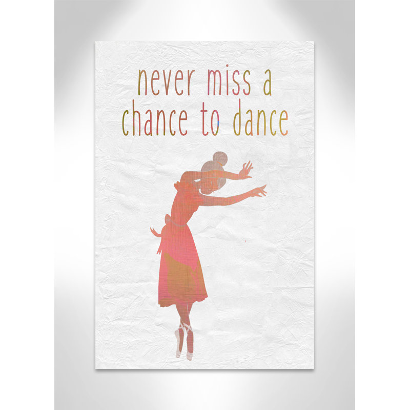Impression sur papier Dance B, H 36 po x l 24 po x P 1,5 po, Canevas