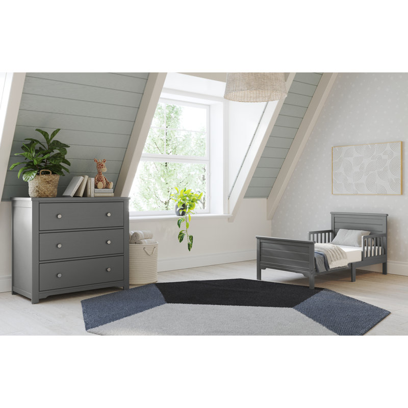 Child Craft Woodland Toddler Bed, Brushed Pebble