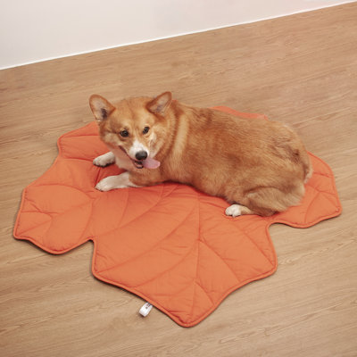  Leaf Shape Pet Blanket, Maple Red