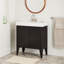 Meuble-lavabo simple 30 po avec lavabo intégré Fircrest-1158587300