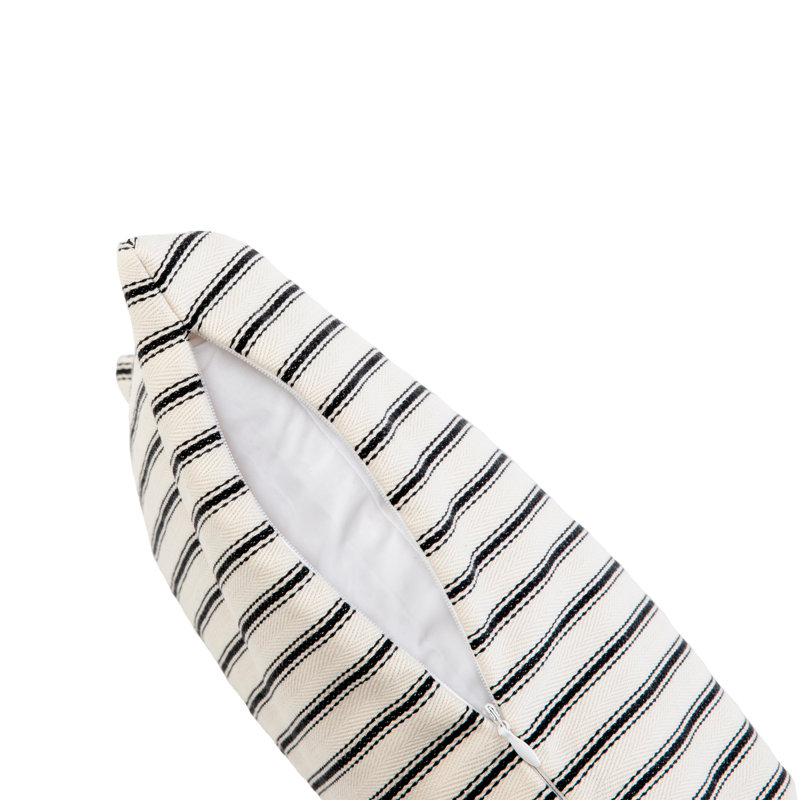 Coussin Ronan, 12 po x 18 po, Blanc
