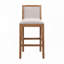 Tabourets de bar en bois d'hévéa, tabourets de bar rembourrés-1334463302-1334463303