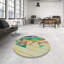 Tapis beige/vert/vert/zone orange patterned-1411774367