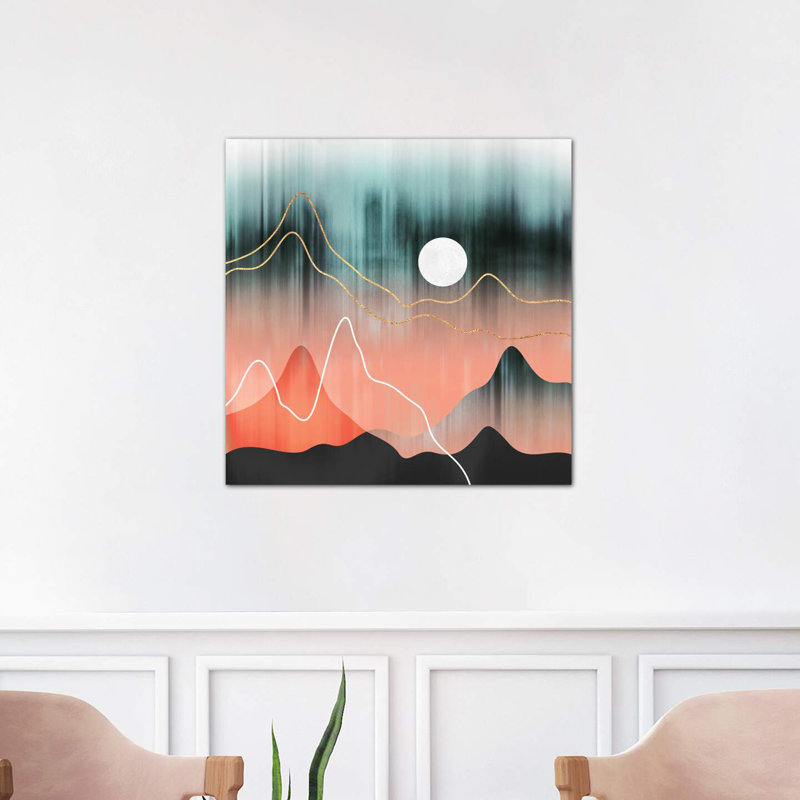 Mountainscape II by Elisabeth Fredriksson - Wrapped Canvas Print, 66.04 cm H x 66.04 cm W x 3.175 cm D