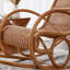 Chaise berçante en rotin naturel