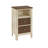 Madalina Dual-Tone Farmhouse Counter Height Dining Set - Table With Storage Unit, Creamy Off White Finish