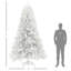 Arbre de Noël artificiel de 9 pi de hauteur, arbre de Noël non éclairé avec 2132 pointes de branches, ouverture automatique, base en acier, décoration des Fêtes pour le bureau personnel-1309267392