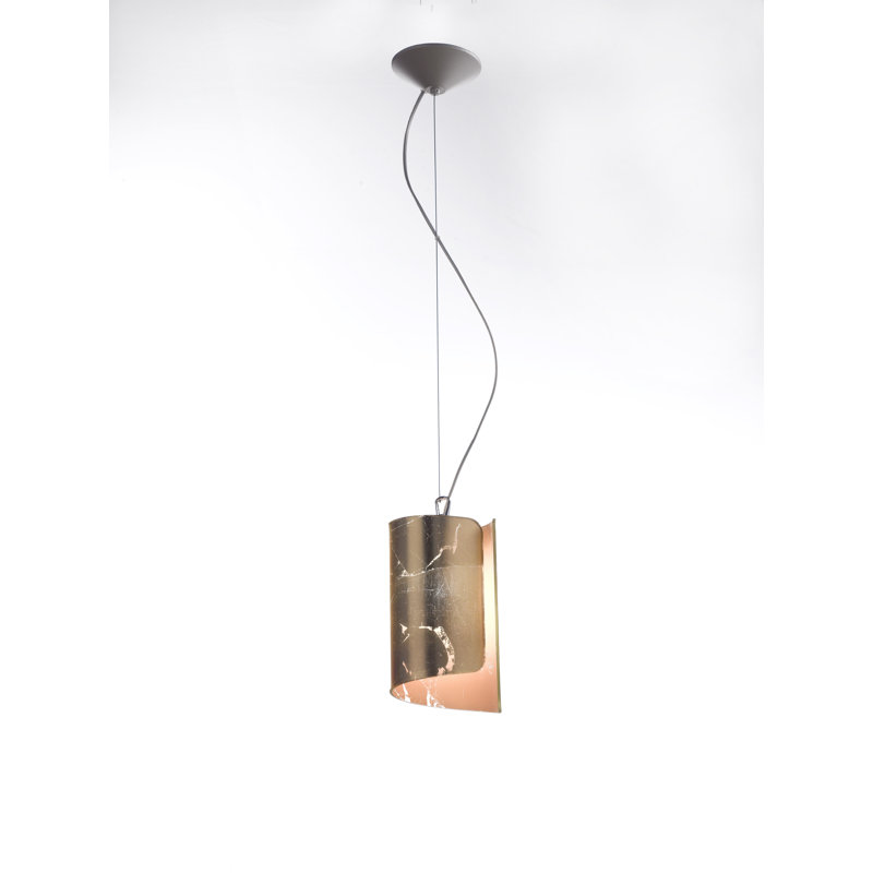 Papiro 1 - Light Unique/Statement Pendant, Satin crystal, Gold