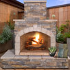 outdoor fireplace