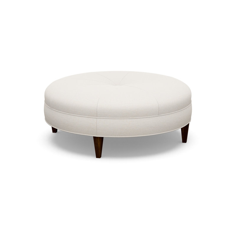 Round Ottoman, Walnut, 3906-73