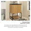 Ensemble de meuble-lavabo simple 24 po avec plateau en résine Belem-533244812-533244807