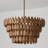 Pendant in Hand-distressed Patinaed Brass and Handcrafted Mango Wood-107163579