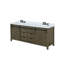 Meuble-lavabo double gris cendre 84 po X P 22 po D, ensemble de comptoir et robinet en marbre de culture-117970924-117970928