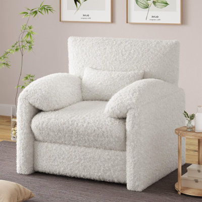 Fauteuil surdimensionné avec accoudoirs confortables Mid-Century