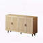Armoire de rangement 62,20 "à 4 portes élégante et fonctionnelle-509499151