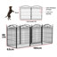 Lariat Panel Metal Exercise Pen With Door (Set of 8)