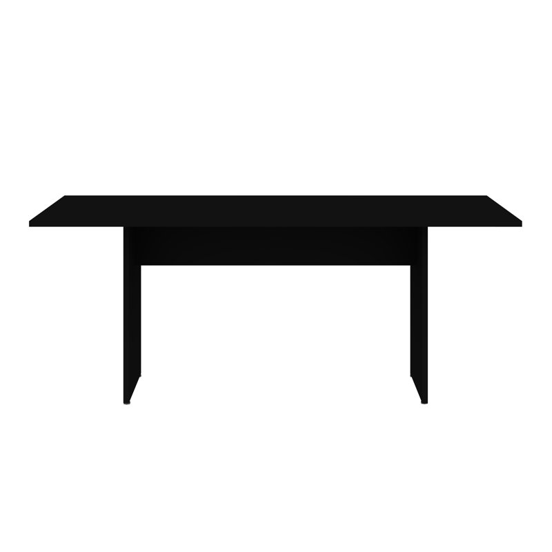 Table de salle à manger moderne noire NoMad, Noir