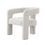 Chaise d'appoint beige Boucle, ensemble de 2
