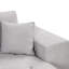Canapé modulaire réversible en L de 104,5 po à 3 places avec méridienne de rangement et 2 tabourets pour le salon, lit gris-1209123973