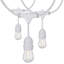 24Ft - LED String Light - Includes 12-S14 Bulbs - 2000K - White Cord