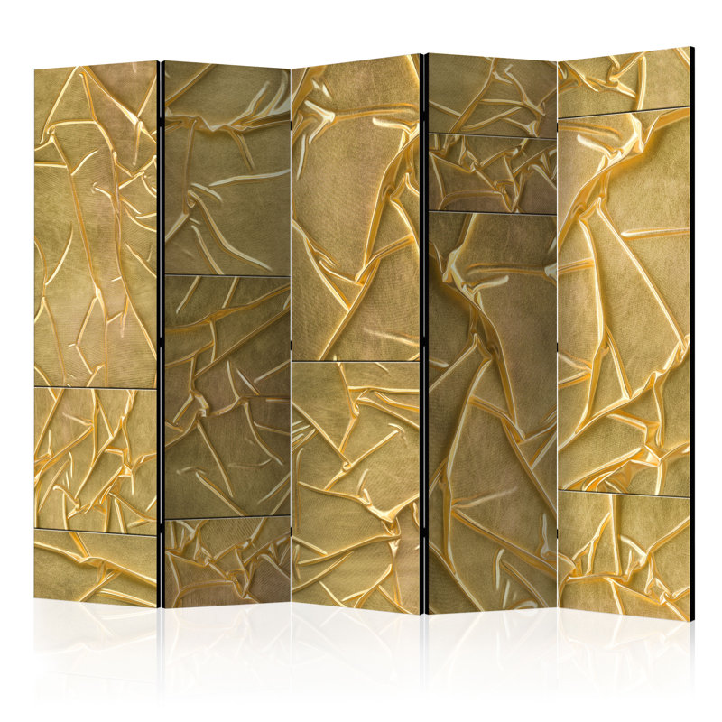 Chantae Solid Wood Folding Room Divider, 5