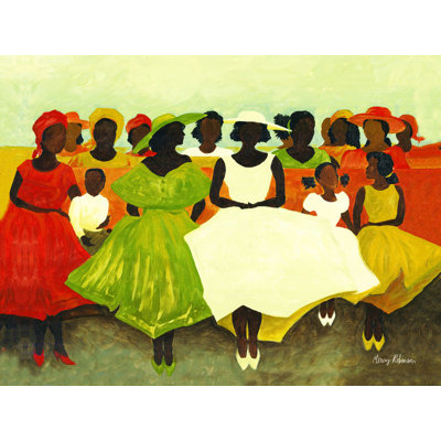 Womens Church Gathering - Wrapped Canvas Print