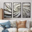 «White Majestic Motion I - Abstract Spirals», ensemble d'art mural-112014931-111764497