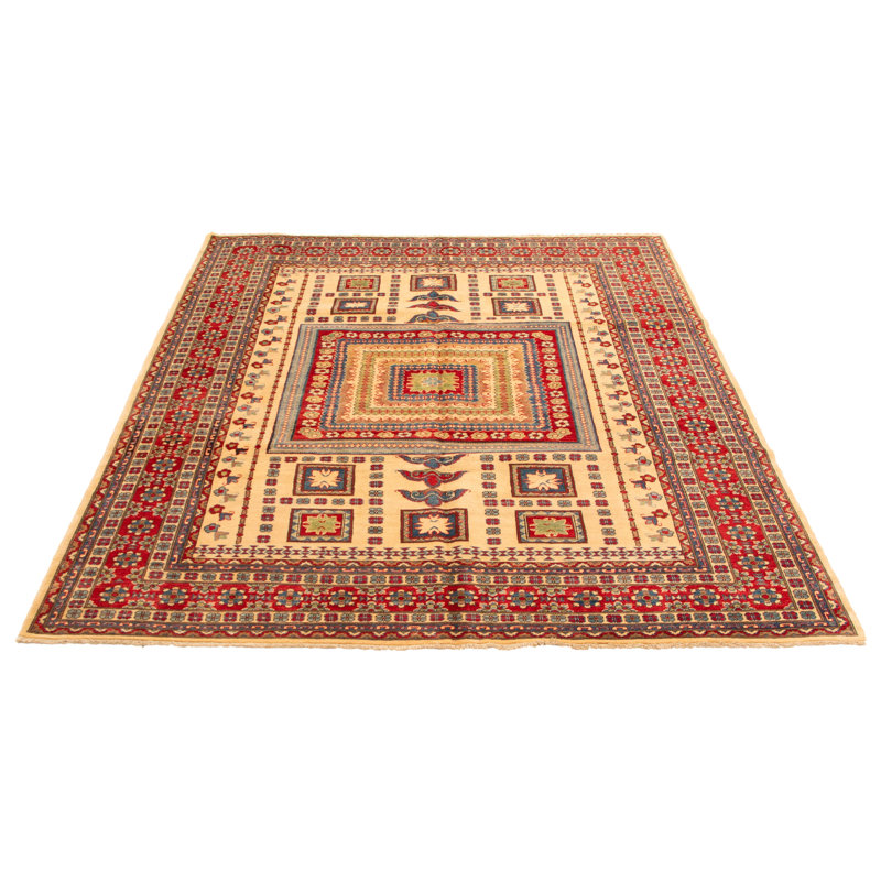 Tapis unique en laine noué à la main 8 pi 2 po x 10 pi 4 po nouvel âge Aalanah