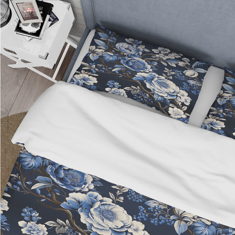 Ensemble de housse de couette Cobalt, Housse de couette pour très grand lit et 2 très