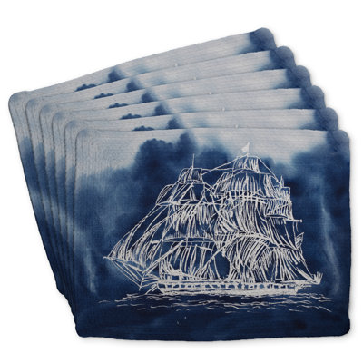 Braided Polyester Dreketi Set of 6 | Sailing Ship Design
