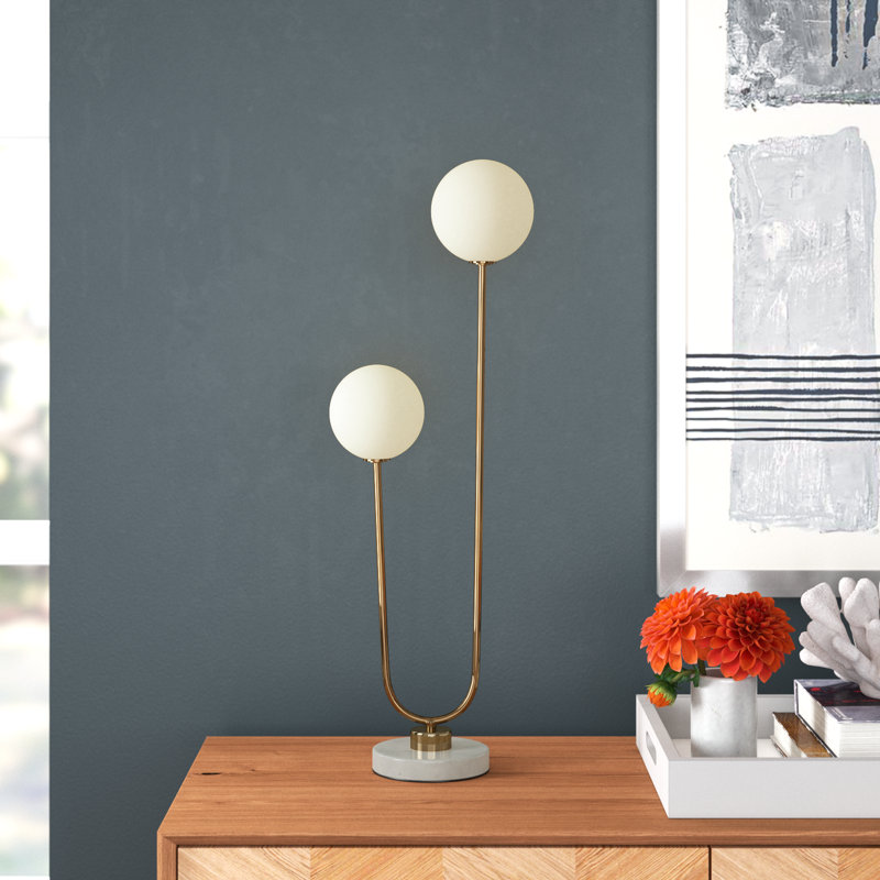 Amrita Contemporary Table Lamp, Gold