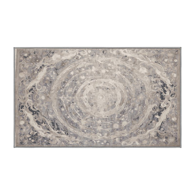 Machine Washable Gray Area Rug