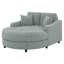 Très grande chaise longue d'intérieur moderne de 55 po, canapé-lit rembourré avec siège capitonné et coussins amovibles-510817383